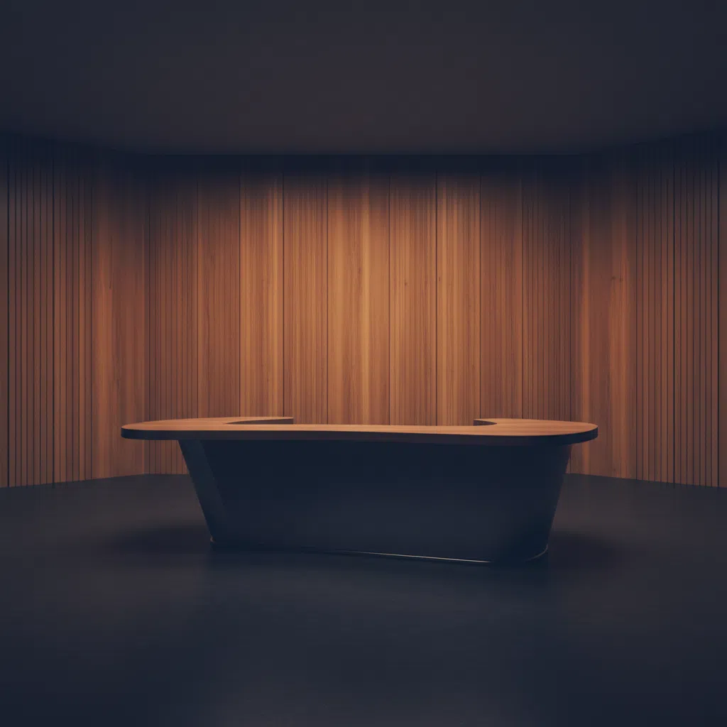 Rustige studio-achtergrond voor Winslow Review